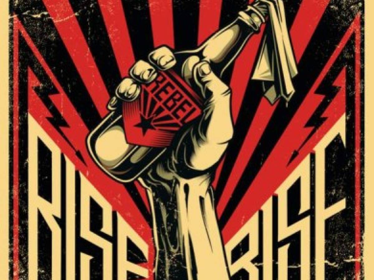 Classic rebellion symbol, bottle of Molotov cocktail. Classic rebellion symbol, bottle of Molotov cocktail.