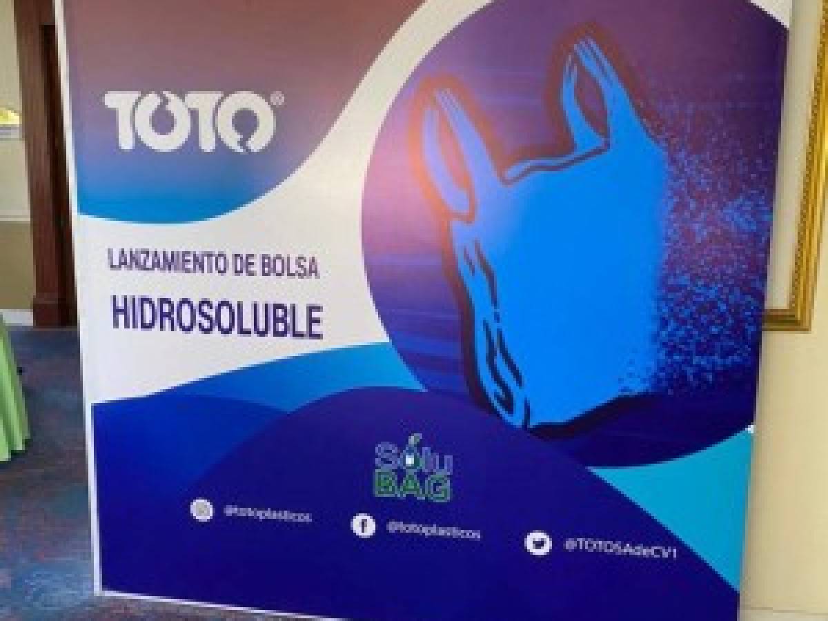 El Salvador: TOTO lanza bolsa plástica que se disuelve en el agua
