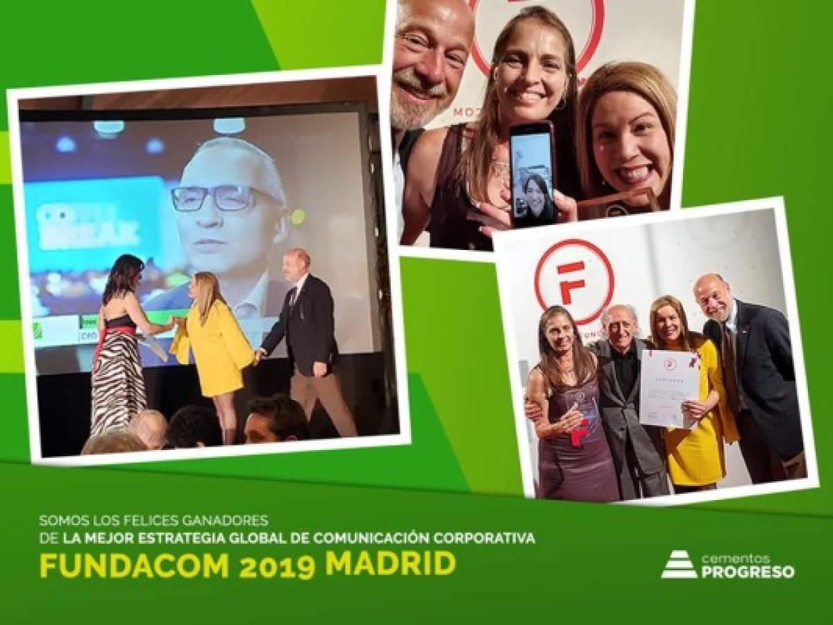 Cementos Progreso obtiene el Premio FUNDACOM 2019 a la Estrategia Global de Comunicación