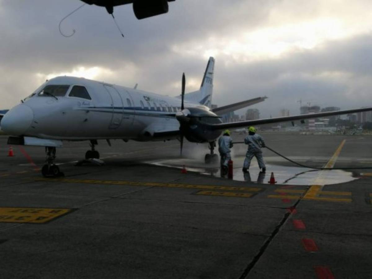 Guatemala: Avión aterriza de emergencia en Aeropuerto La Aurora