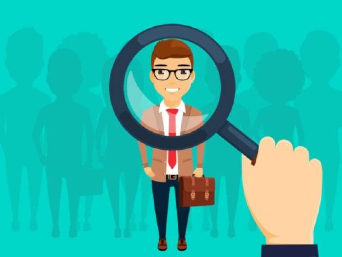 Business concept. Search and recruitment of employees. Professional worker. Business situation. In flat style. Cartoon. Business concept. Search and recruitment of employees. Professional worker. Business situation. In flat style. Cartoon.