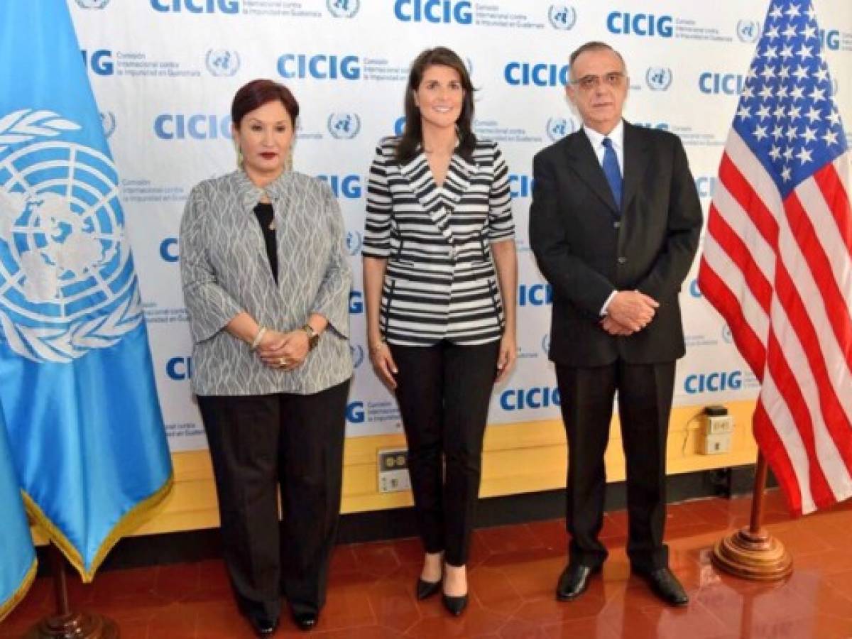 Guatemala: Nikki Haley confirma el respaldo de Washington a la labor de la Cicig