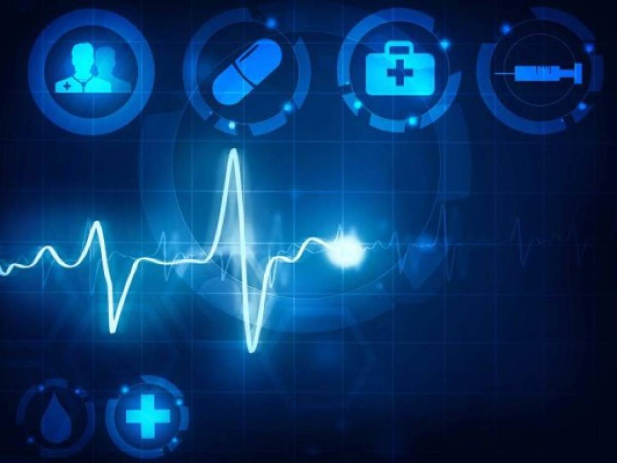 cardiogram wave medical background