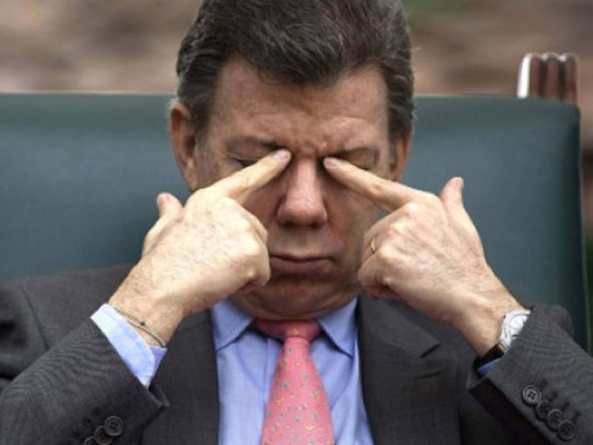 Popularidad de presidente Santos cae a 29%