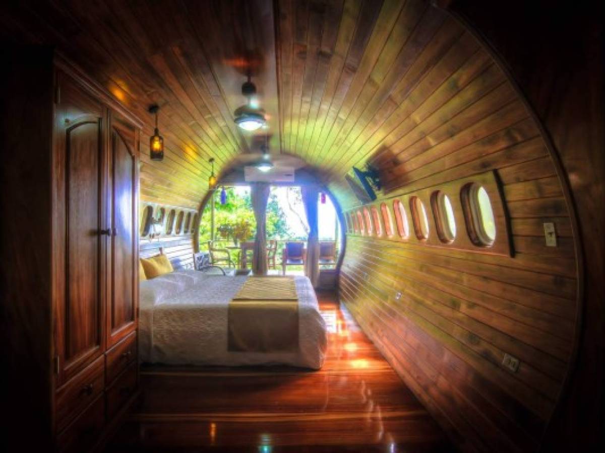 Hotel de Costa Rica transformó viejo avión colombiano en una suite de lujo