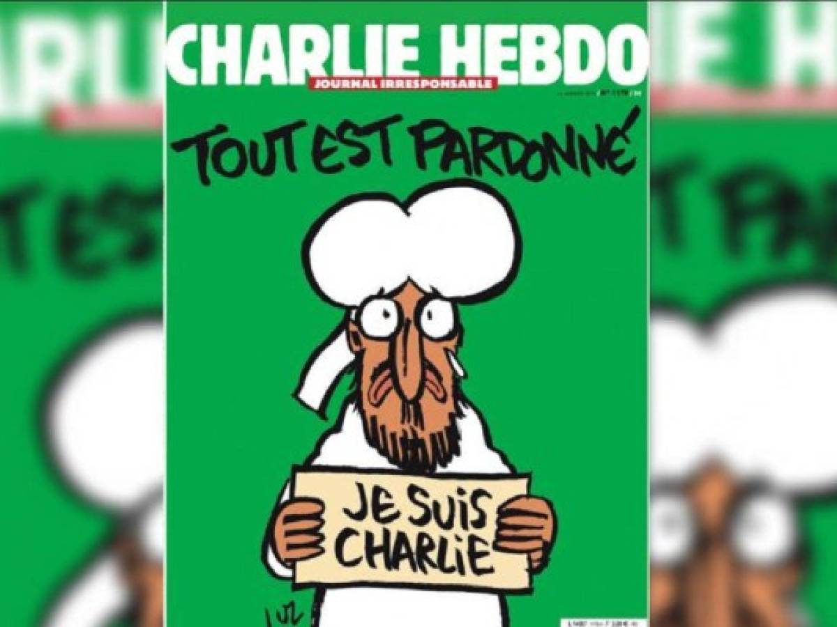 Vuelve Charlie Hebdo con Mahoma en la tapa