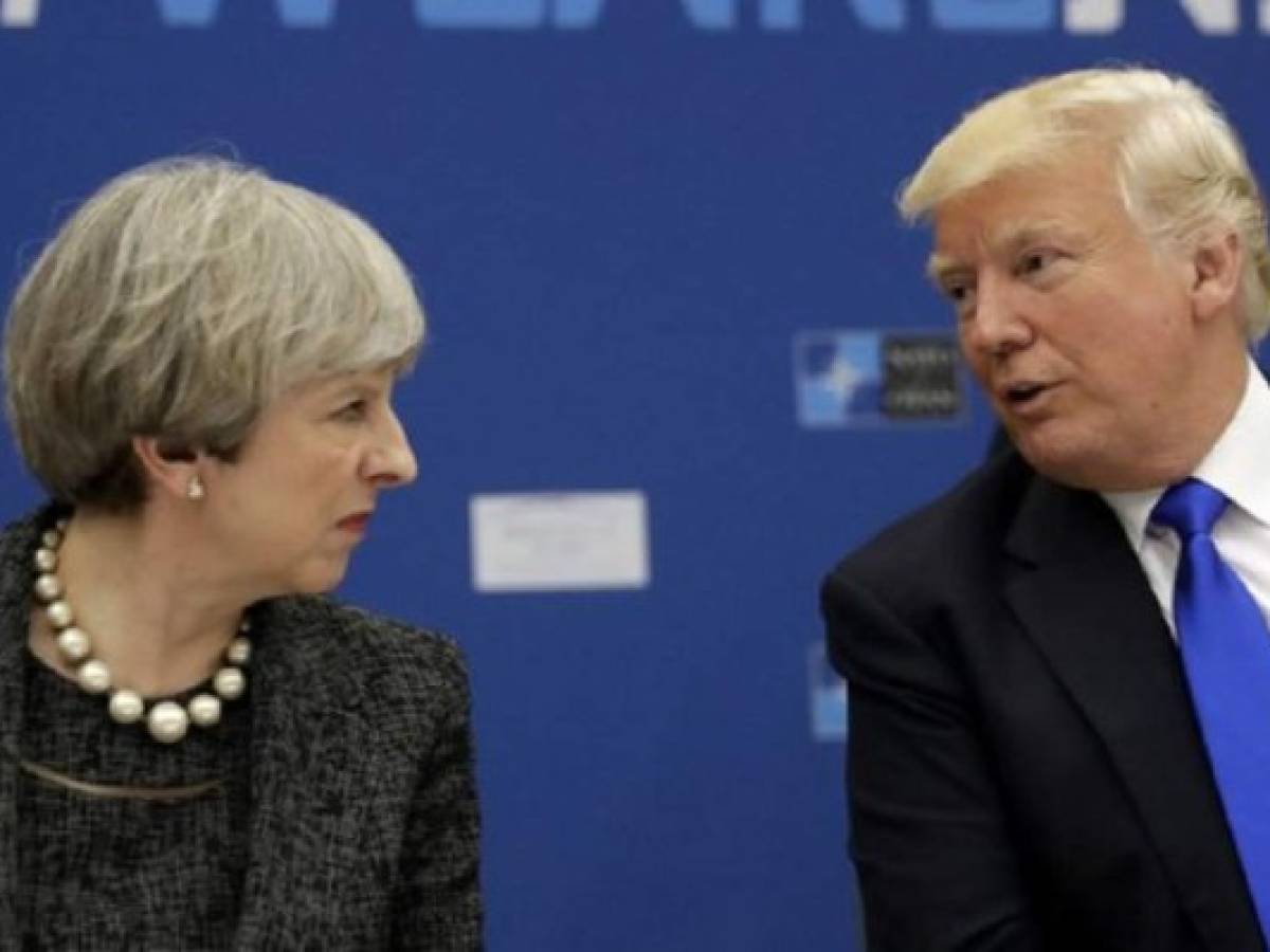 Theresa May y Donald Trump. (Foto: AFP). Theresa May y Donald Trump. (Foto: AFP).