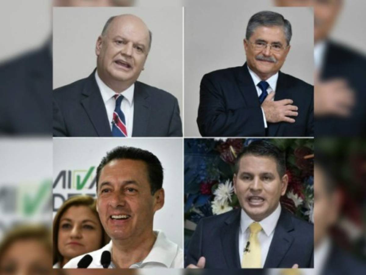 Los cuatro protagonistas de las presidenciales de Costa Rica