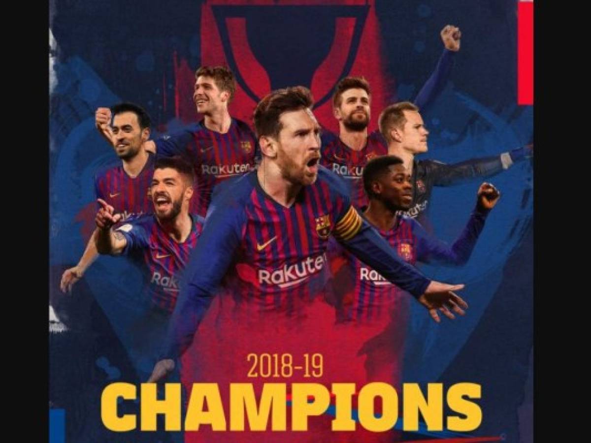 El Barça conquista la Liga y Messi logra un nuevo récord