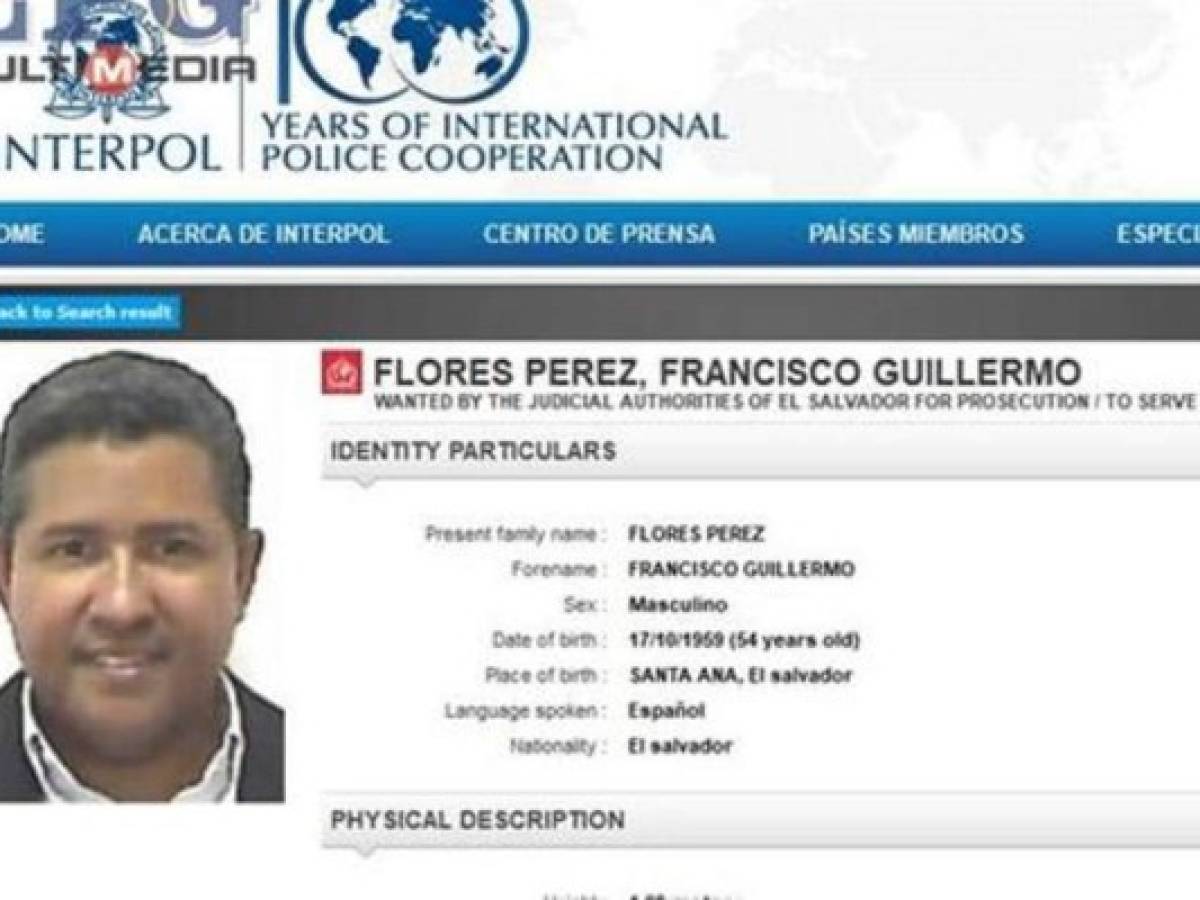 Expresidente Flores ingresa a lista de buscados por Interpol