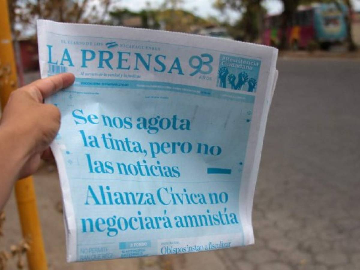 Nicaragua: 'Se nos agota la tinta', denuncia diario afectado por bloqueo de gobierno