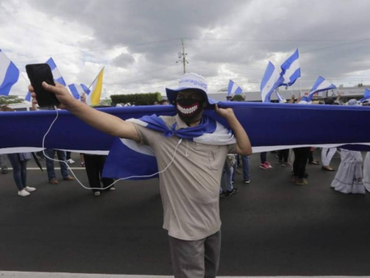Miles de nicaragüenses piden salida de Ortega, tras cuatro meses de protestas