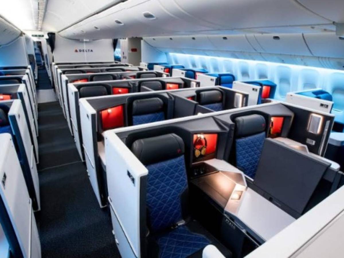 Privacidad y más comodidad en el nuevo avión 777 de Delta