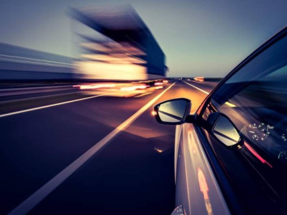Driving on a motorway Driving on a motorway