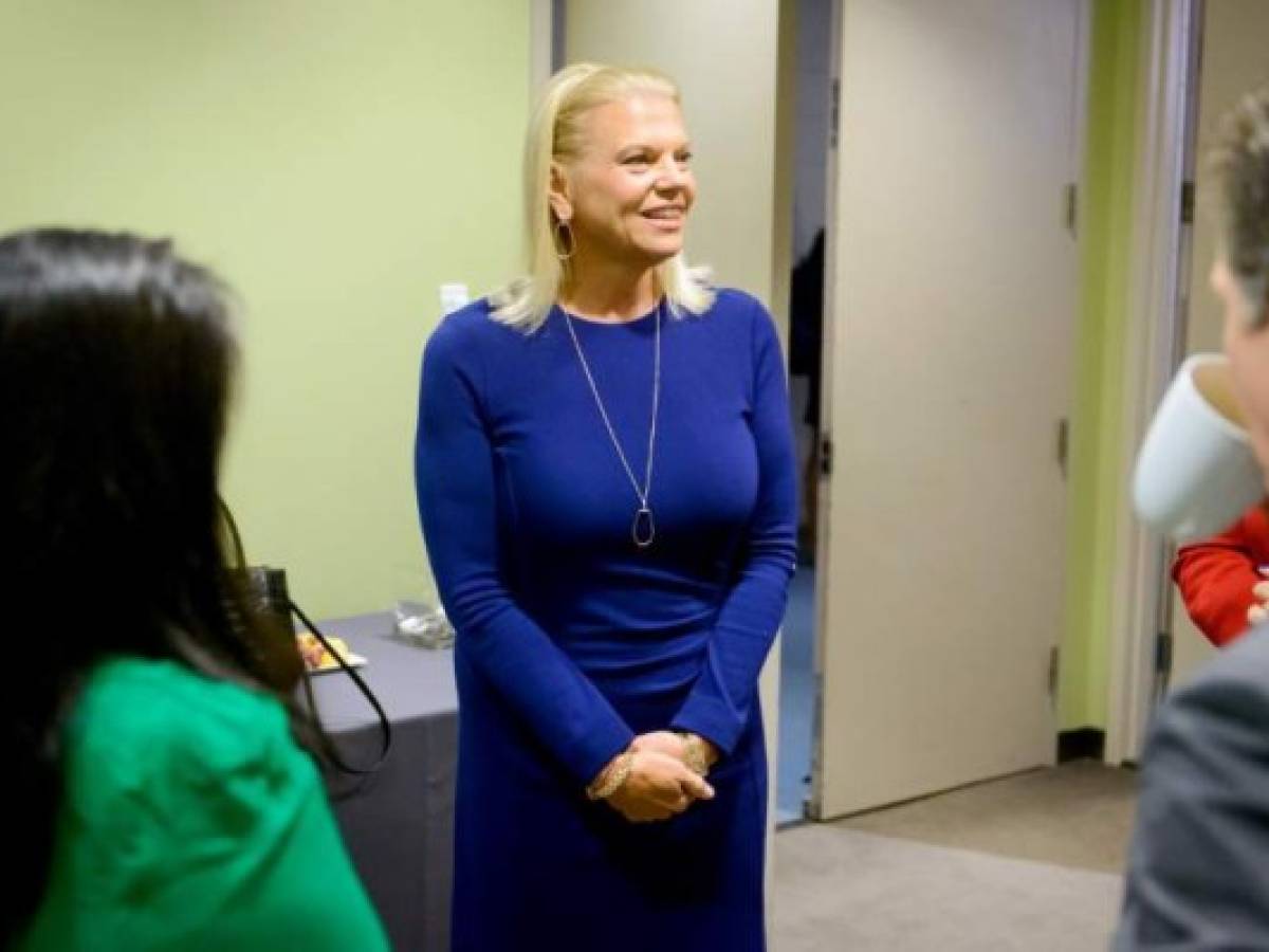 NEW YORK, NEW YORK - NOVEMBER 06: Ginni Rometty, Chairman, President and C.E.O., IBM waits in the green room at 2019 New York Times Dealbook on November 06, 2019 in New York City. Mike Cohen/Getty Images for The New York Times/AFP