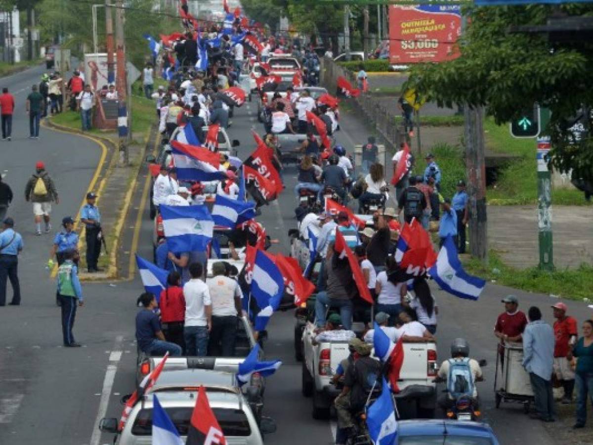 Nicaragua: Ortega moviliza a sus seguidores en medio de paro general