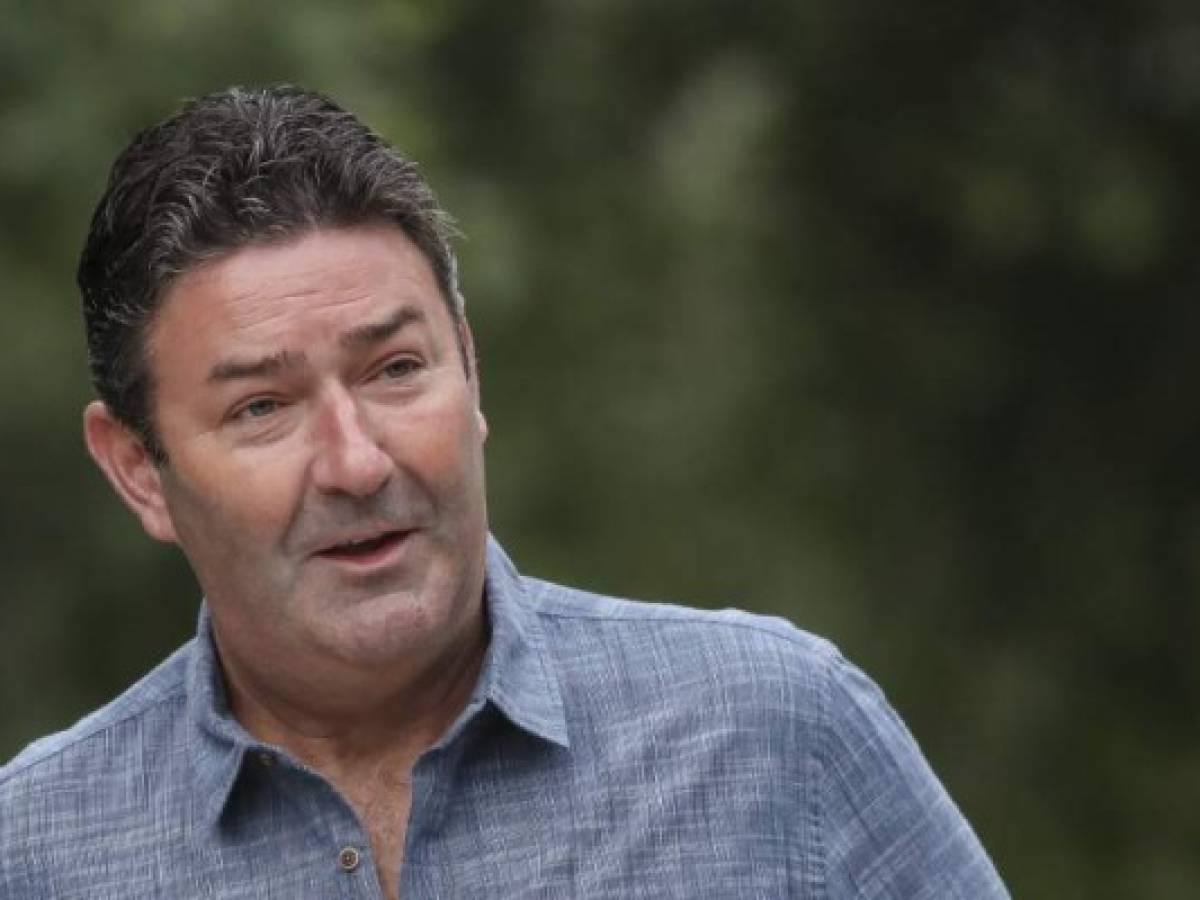(FILES) In this file photo Steve Easterbrook, chief executive officer of McDonald's, attends the annual Allen & Company Sun Valley Conference, July 10, 2019 in Sun Valley, Idaho. - Fast-food giant McDonald's announced on August 10, 2020 it is suing former CEO Steve Easterbrook for lying about allegedly inappropriate sexual relationships with employees.Easterbrook was dismissed in November 2019 over his 'poor judgment' in engaging in a relationship with a member of staff. McDonald's said it had subsequently learned that Easertbrook lied 'and destroyed information regarding inappropriate personal behavior' and relationships with three other employees, as well as providing stock worth hundreds of thousands of dollars to one of the employees. (Photo by Drew Angerer / GETTY IMAGES NORTH AMERICA / AFP) (FILES) In this file photo Steve Easterbrook, chief executive officer of McDonald's, attends the annual Allen & Company Sun Valley Conference, July 10, 2019 in Sun Valley, Idaho. - Fast-food giant McDonald's announced on August 10, 2020 it is suing former CEO Steve Easterbrook for lying about allegedly inappropriate sexual relationships with employees.Easterbrook was dismissed in November 2019 over his 'poor judgment' in engaging in a relationship with a member of staff. McDonald's said it had subsequently learned that Easertbrook lied 'and destroyed information regarding inappropriate personal behavior' and relationships with three other employees, as well as providing stock worth hundreds of thousands of dollars to one of the employees. (Photo by Drew Angerer / GETTY IMAGES NORTH AMERICA / AFP)