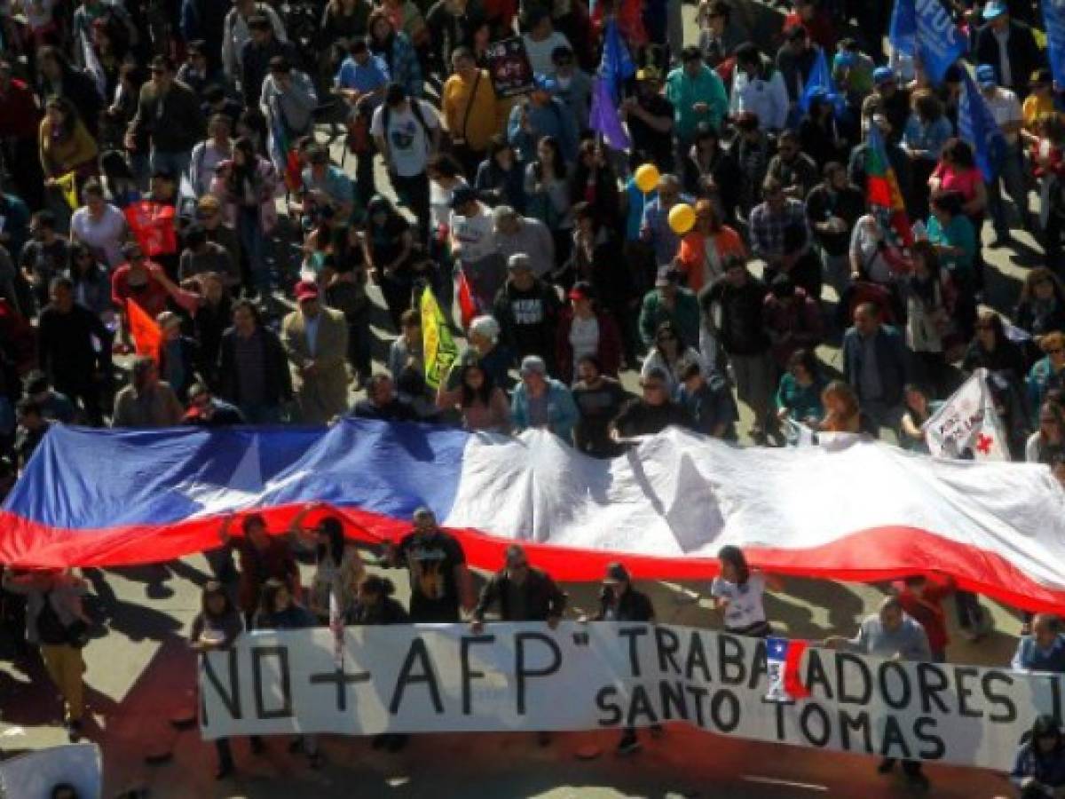 Gigantesca marcha en Chile contra sistema de las AFP