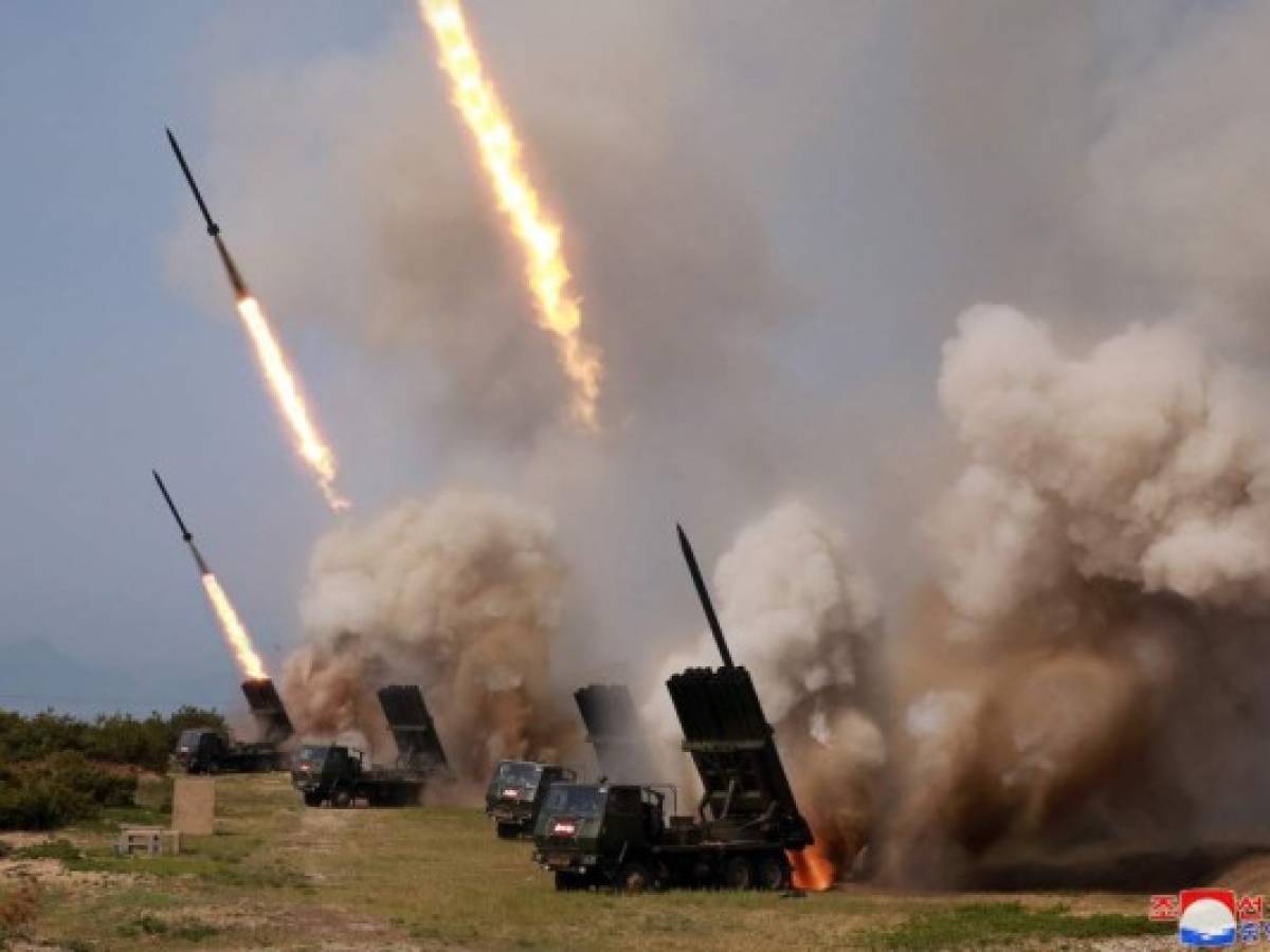 Corea del Norte probó lanzacohetes tras el disparo de misiles de corto alcance