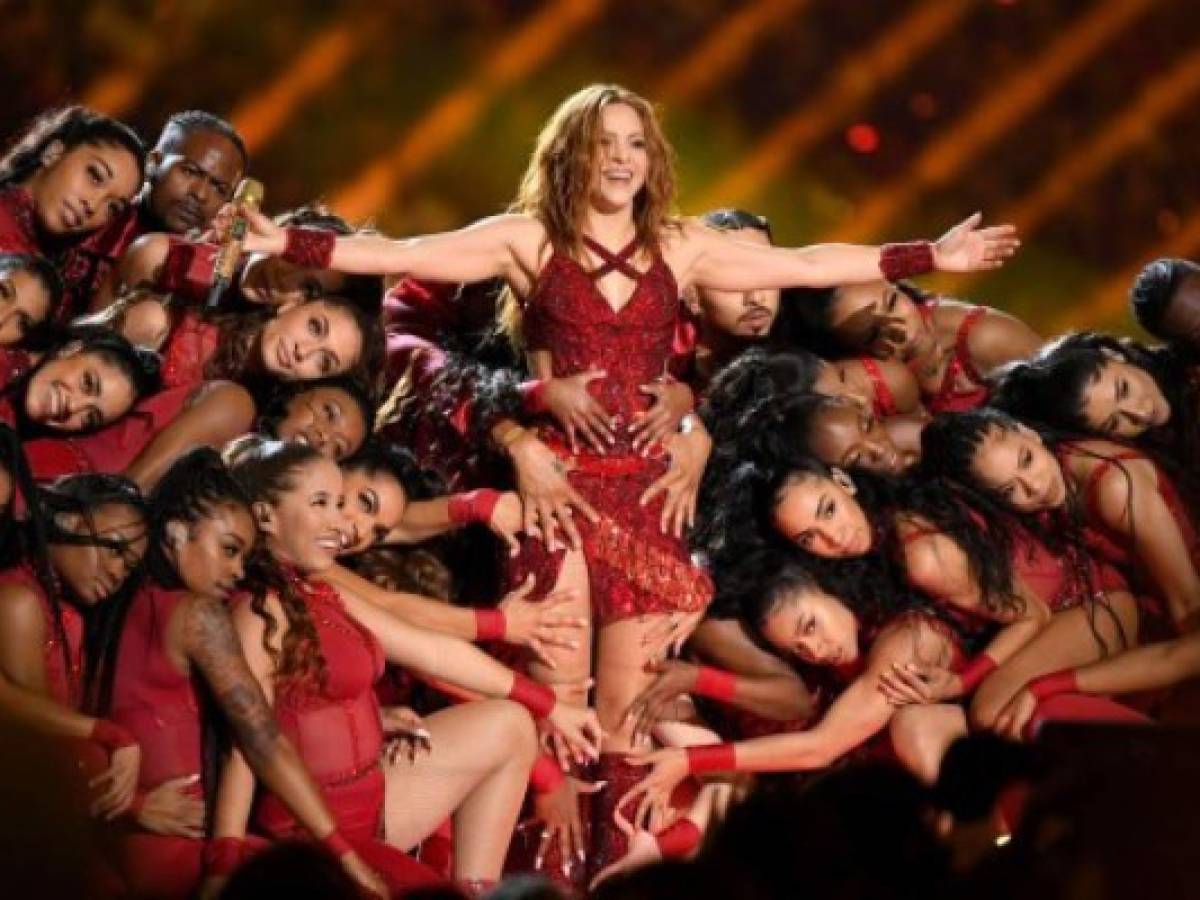 MIAMI, FLORIDA - FEBRUARY 02: Shakira performs onstage during the Pepsi Super Bowl LIV Halftime Show at Hard Rock Stadium on February 02, 2020 in Miami, Florida. Kevin Winter/Getty Images/AFP MIAMI, FLORIDA - FEBRUARY 02: Shakira performs onstage during the Pepsi Super Bowl LIV Halftime Show at Hard Rock Stadium on February 02, 2020 in Miami, Florida. Kevin Winter/Getty Images/AFP