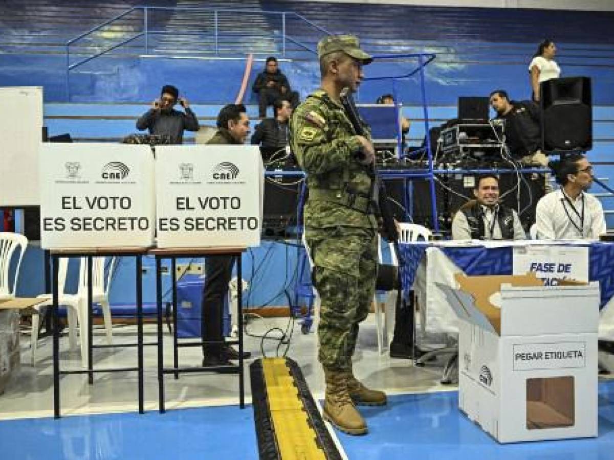 La política de ‘mano dura’ domina fin de campaña electoral en Ecuador