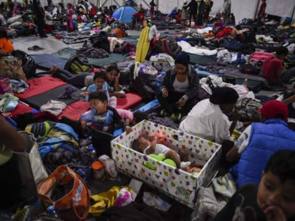México recibe en albergues a 5.500 migrantes centroamericanos