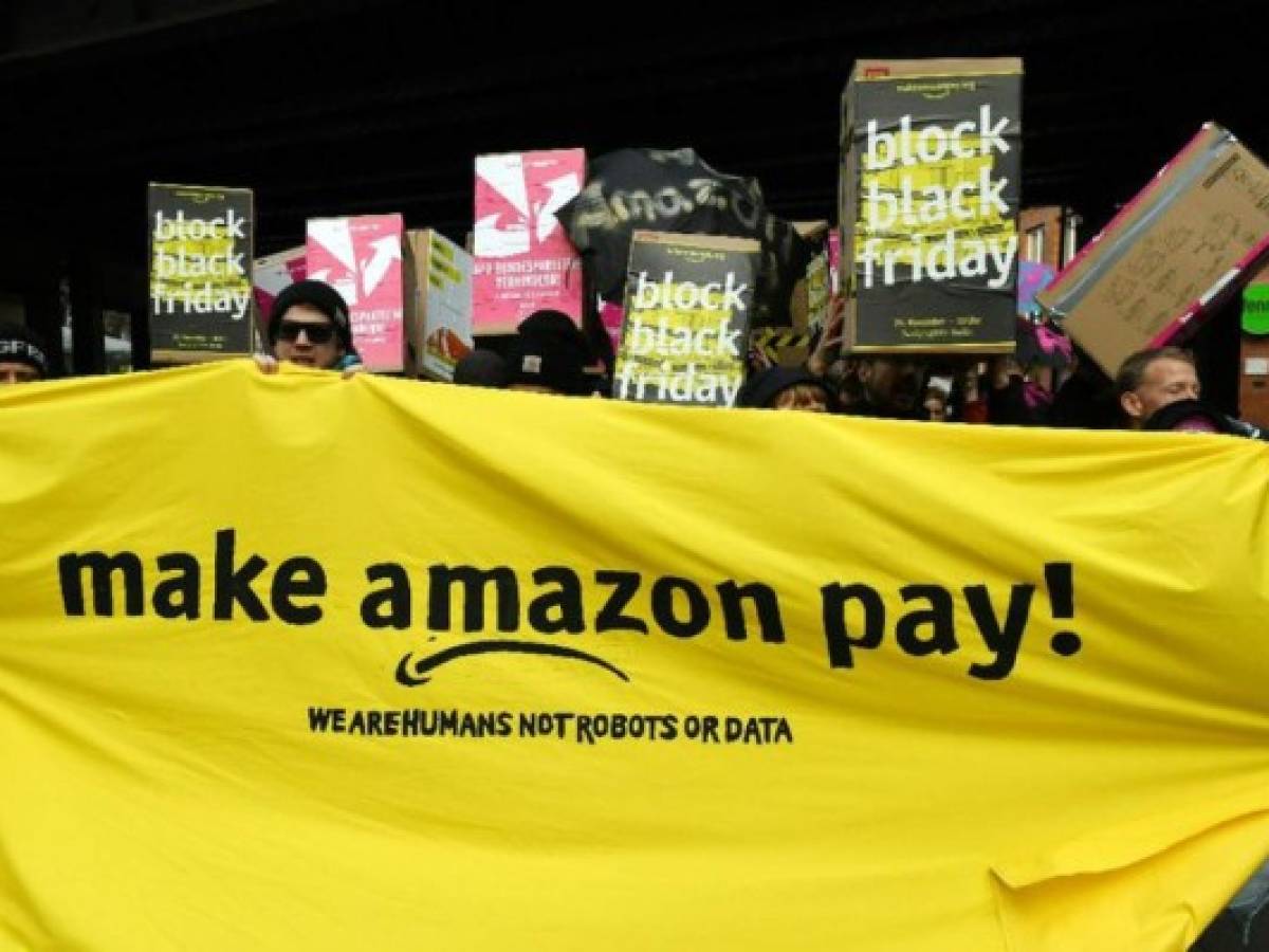 Protestas y paros de los empleados de Amazon en varios países