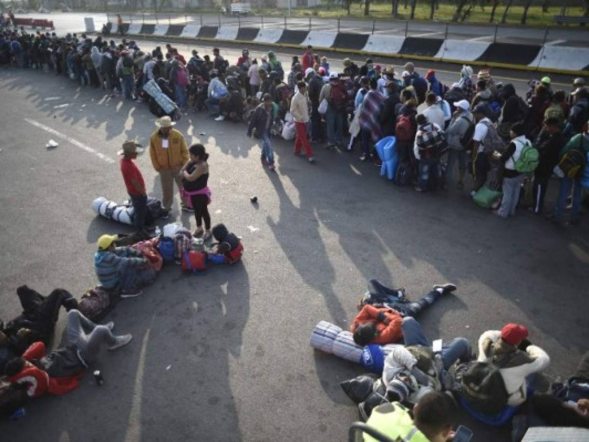 Varias enfermedades aquejan a la caravana de migrantes