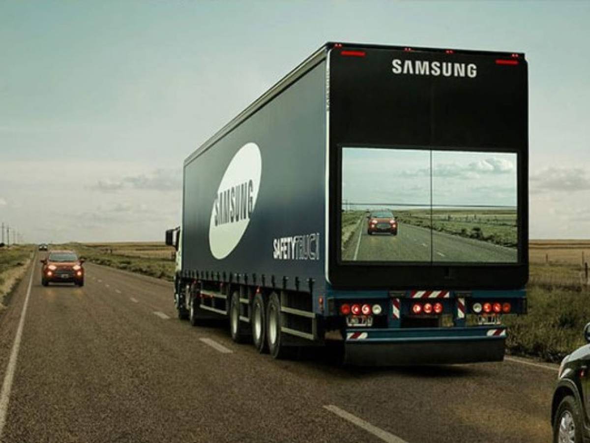 Samsung prueba su 'camión seguro' para reducir peligro
