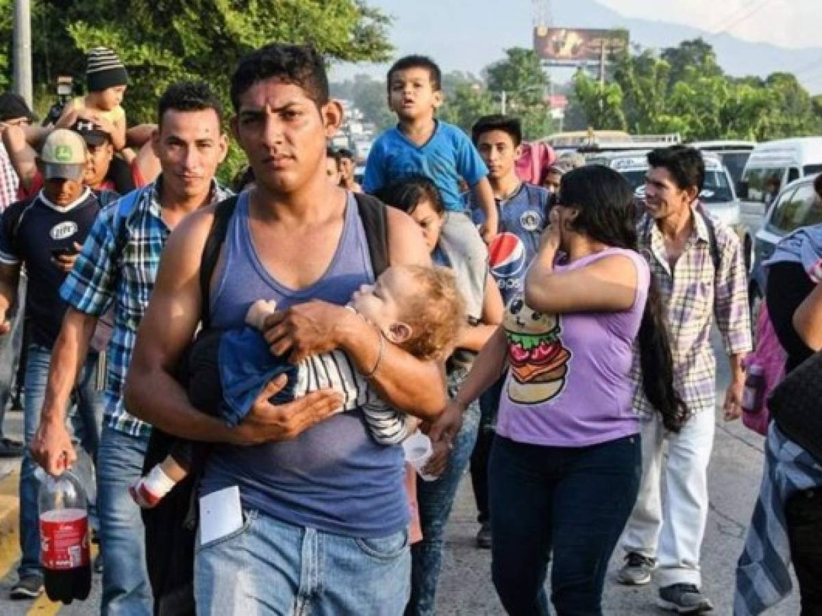 Caravana de migrantes hondureños se dirige a Estados Unidos
