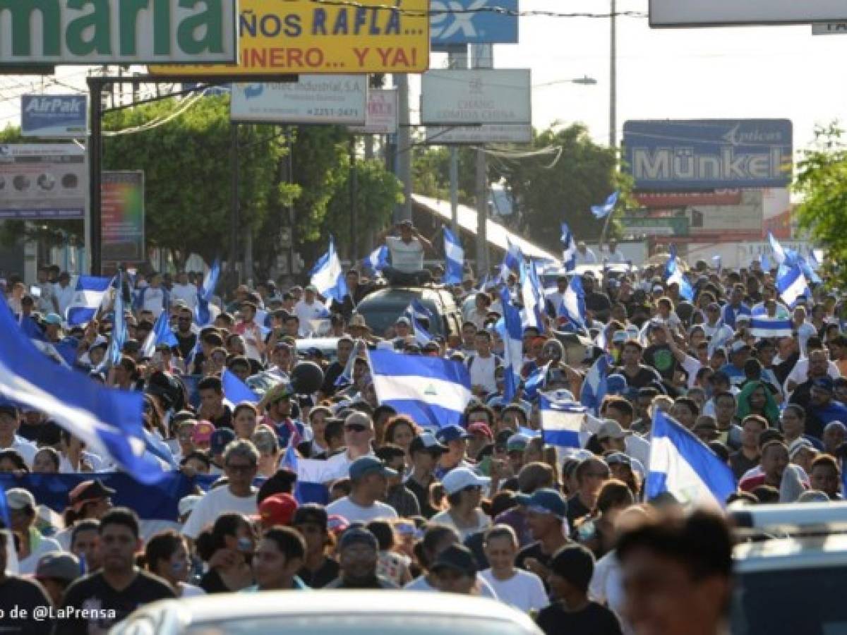 Nicaragua: Miles reclaman fin de la represión y libertad para los detenidos