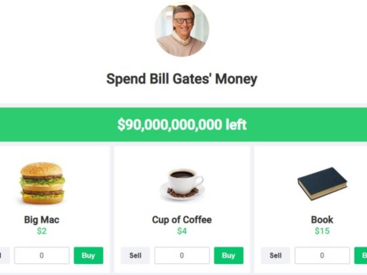 ¿En qué gastarías la fortuna de Bill Gates? Una web permite hacerlo