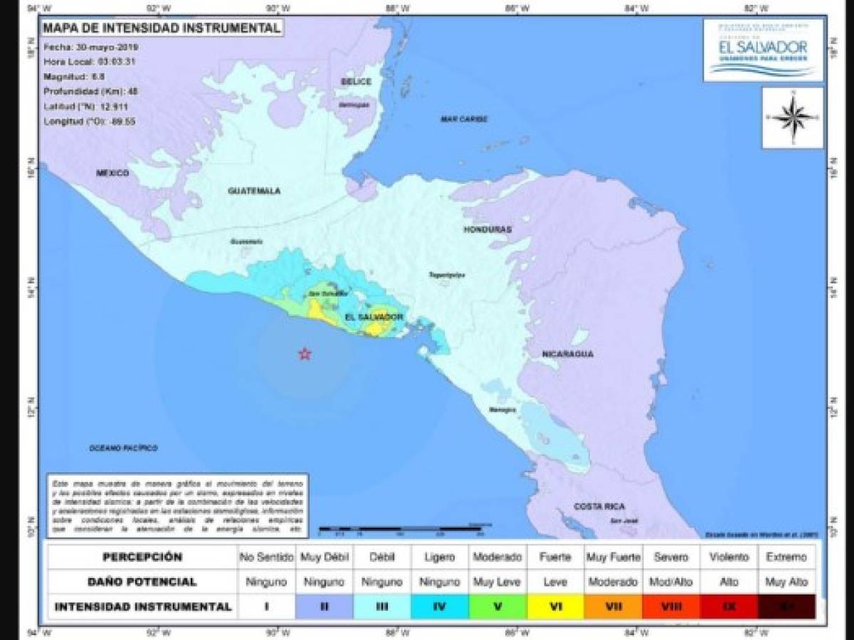 El Salvador: Suspenden clases en la zona costera tras sismo de 6,8