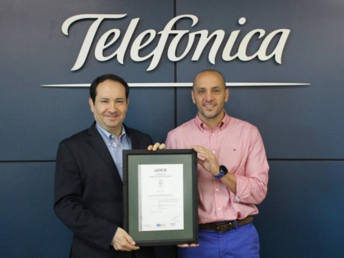 Telefónica Centroamérica obtiene la Certificación del Sistema de Gestión Ambiental ISO