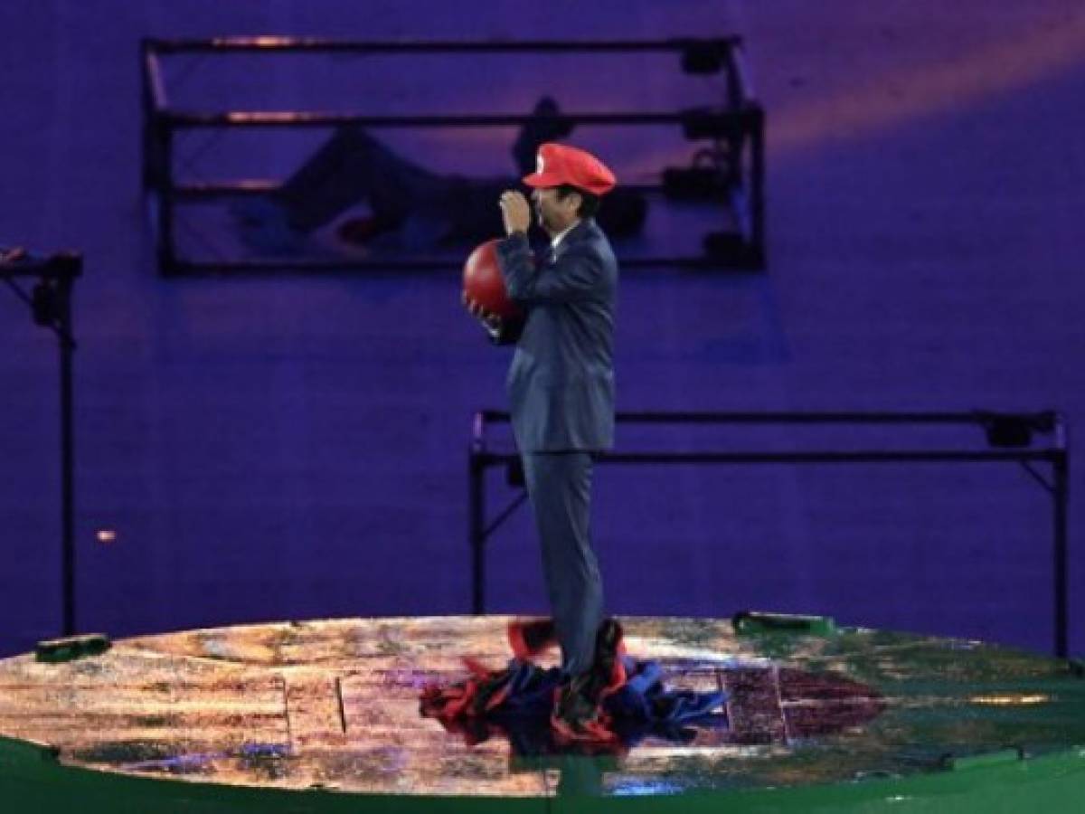 Shinzo Abe se convierte en Super Mario en el cierre de Rio 2016