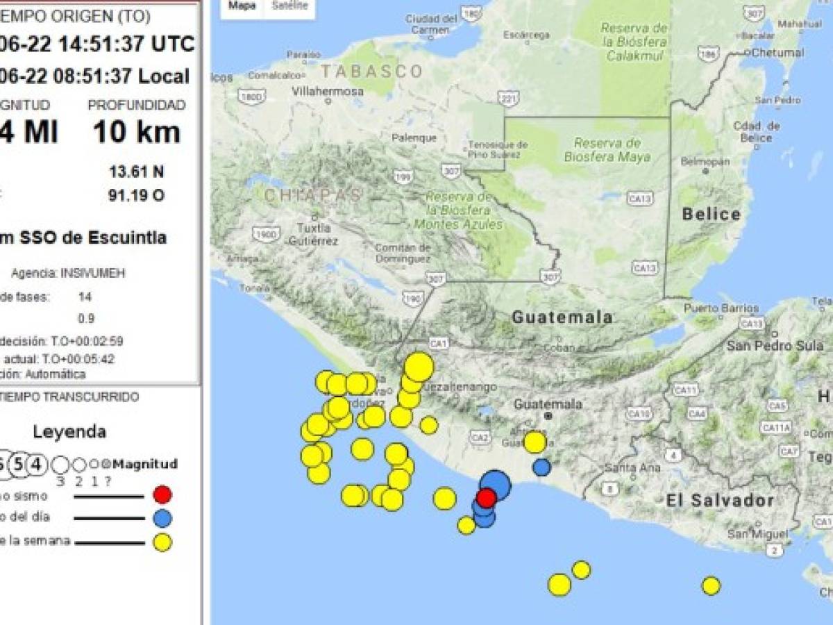 Las autoridades reportan varias réplicas tras el sismo principal de las 6:31 am.
