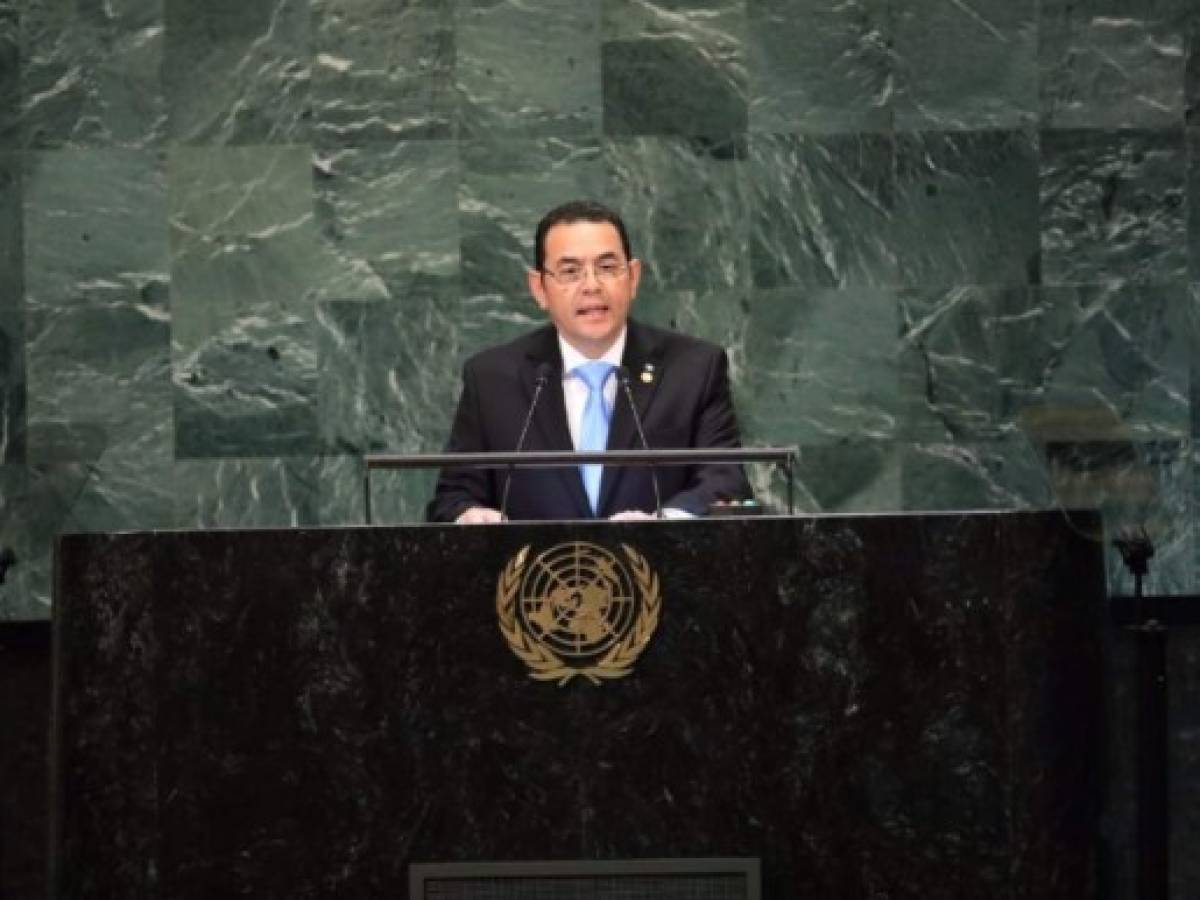 Guatemala: Jimmy Morales dijo en la ONU que la CICIG es una amenaza para la paz
