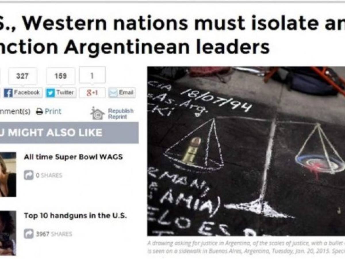 Piden que EE.UU. sancionen a la Argentina por Caso Nisman