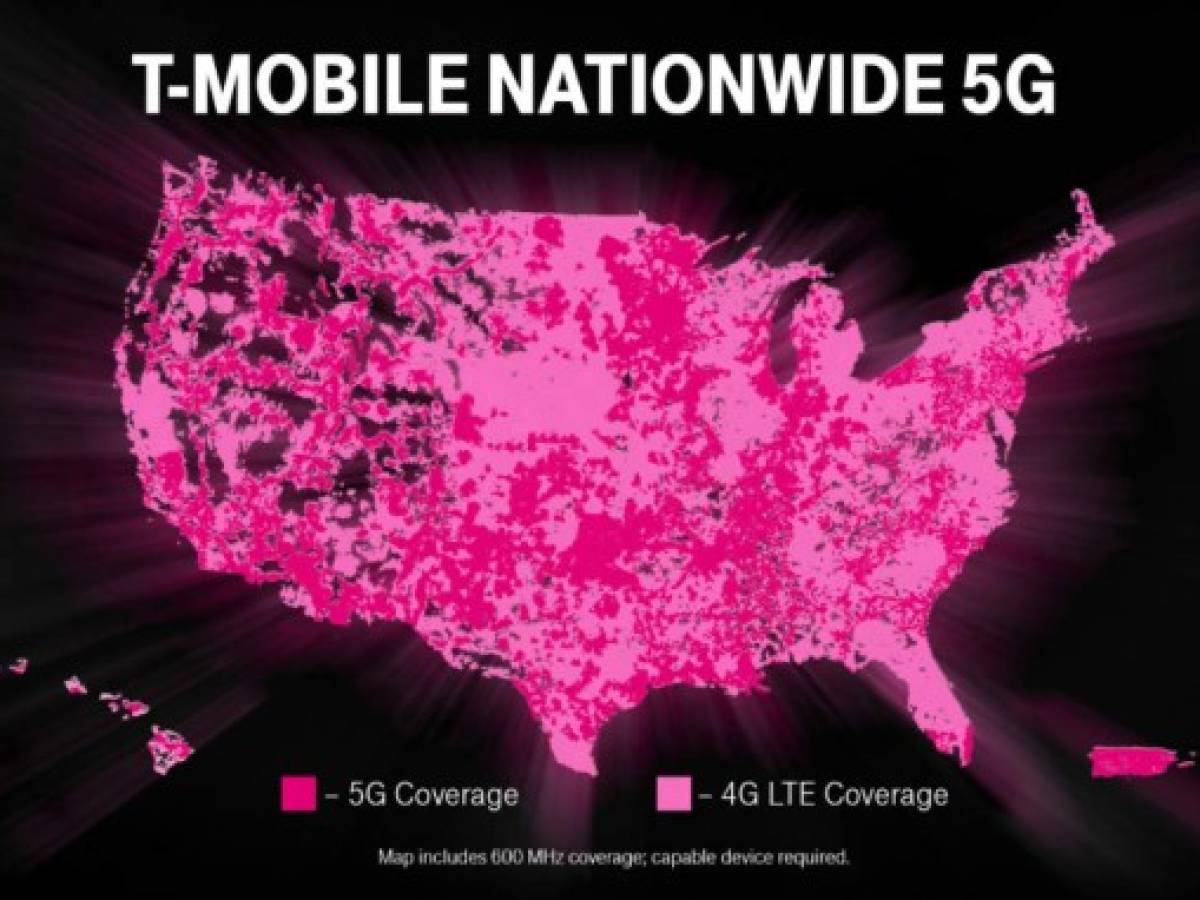 Compañía T-Mobile lanza servicio 5G en Estados Unidos