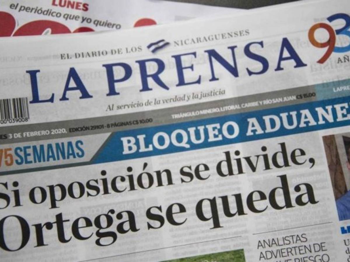 La Prensa de Nicaragua supera bloqueo de Daniel Ortega