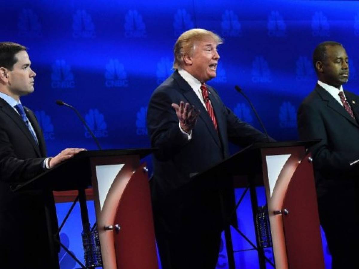 EE.UU: se desdibuja Trump en tercer debate republicano