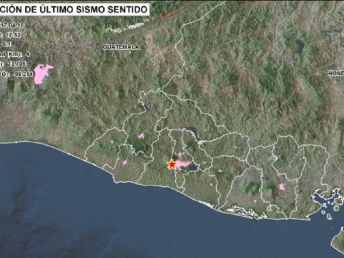 El Salvador: Racha de sismos genera alerta en San Salvador