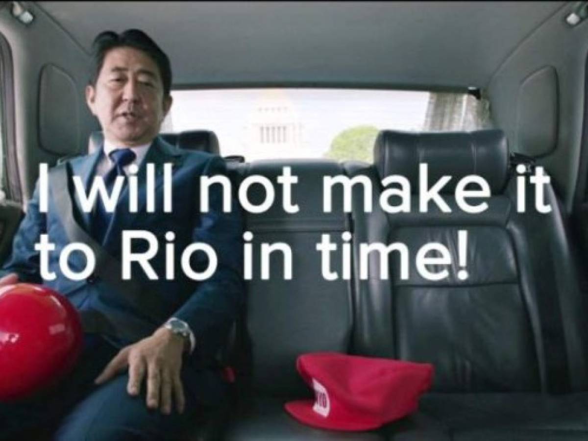 Shinzo Abe se convierte en Super Mario en el cierre de Rio 2016