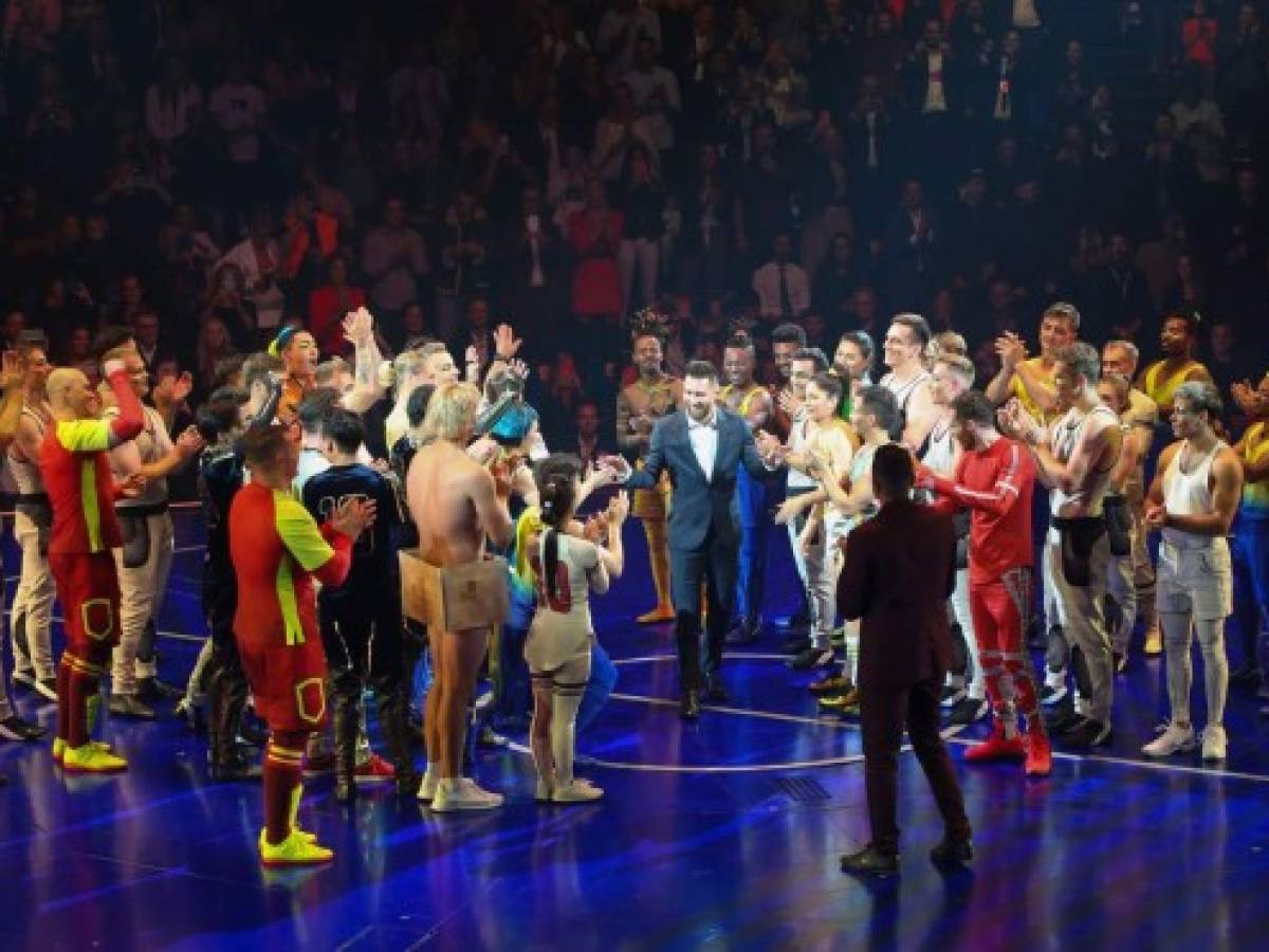 Messi, ovacionado en el estreno de 'Messi10' del Cirque du Soleil