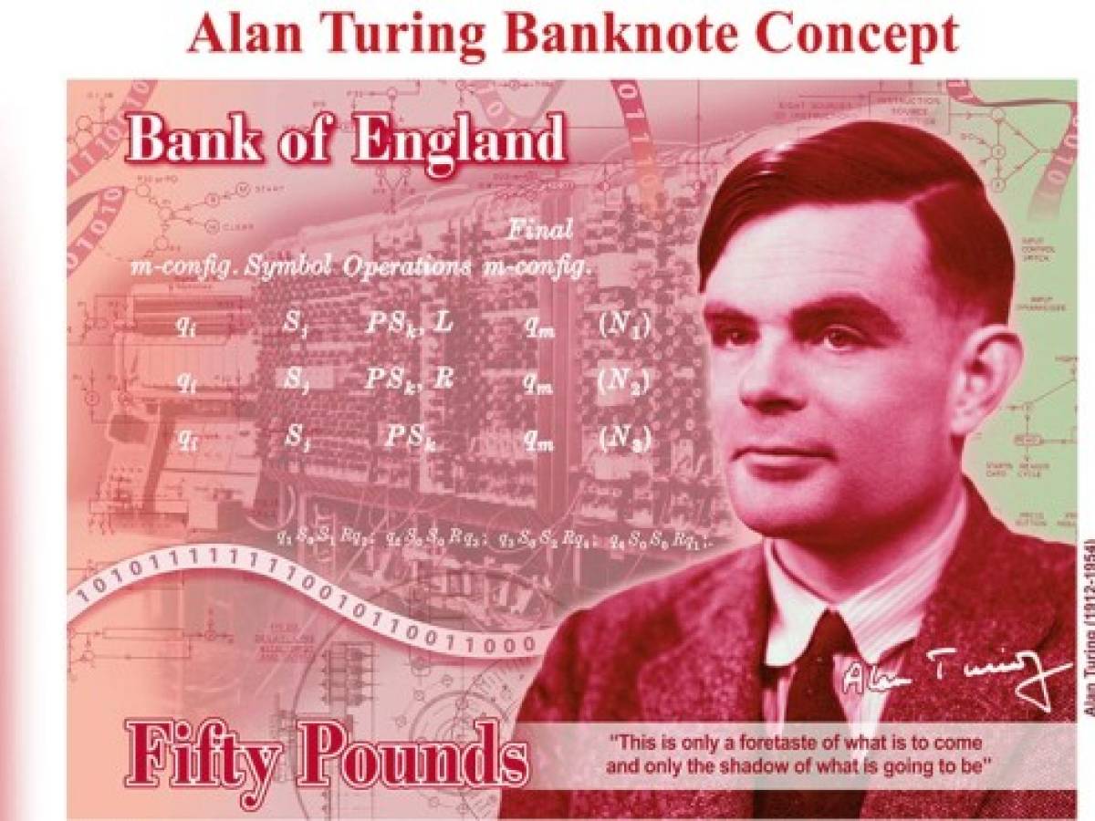 Reino Unido: Alan Turing será la imagen del nuevo billete de 50 libras