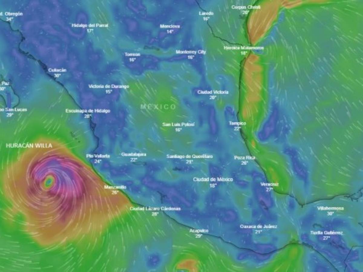 Huracán Willa impactará a México como categoría 5