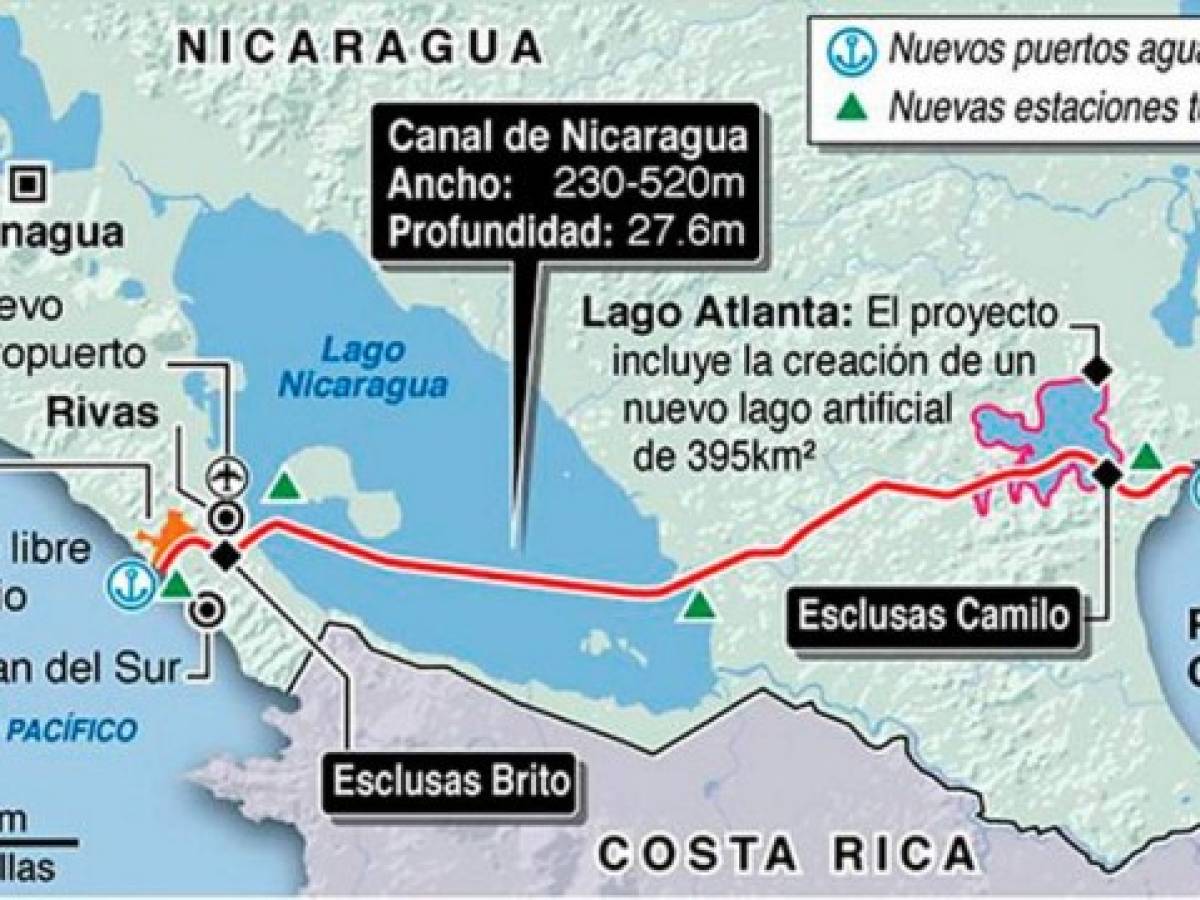 Incertidumbres financieras desvanecen sueño de canal en Nicaragua