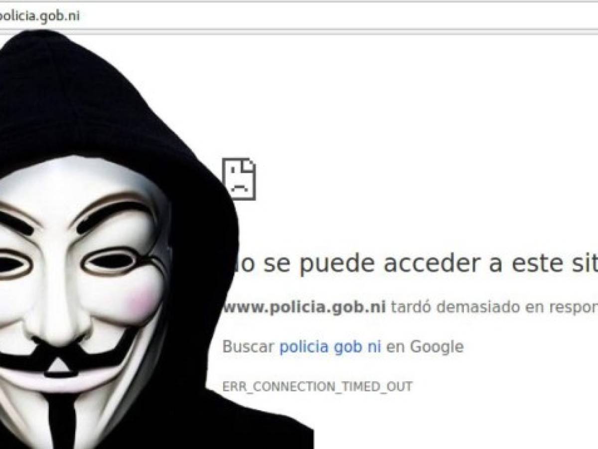 Anonymous ataca el principal portal informativo del Gobierno de Nicaragua