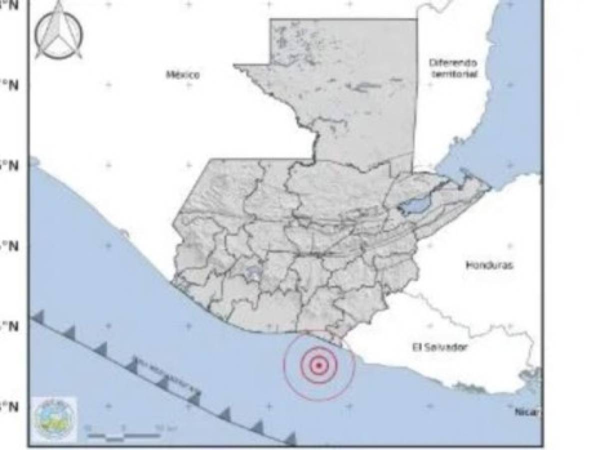 Sismo de 5,2 grados estremece sur y centro de Guatemala
