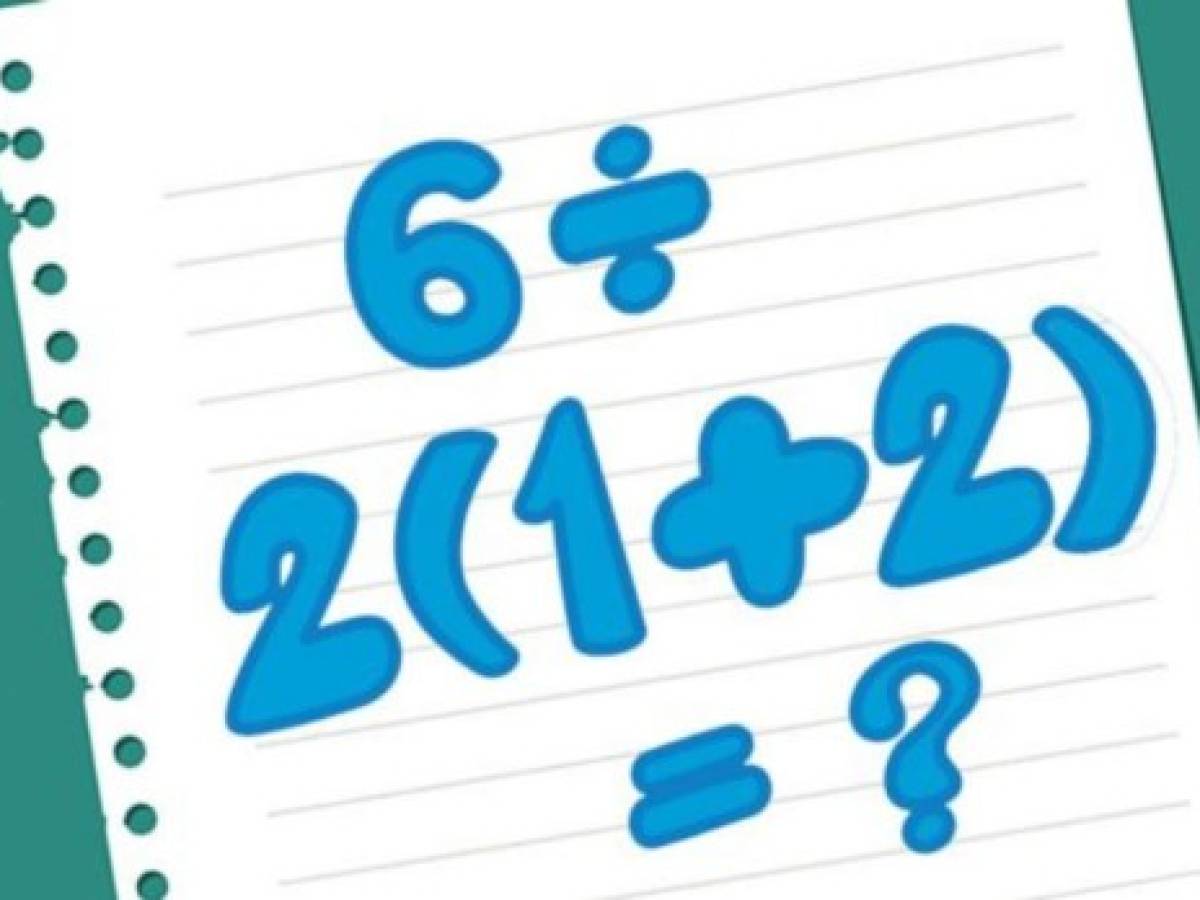 ¿Por qué la ecuación 6 ÷ 2(1+2) fue tan popular en redes sociales?